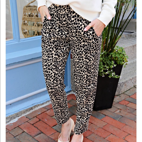 J. Crew Factory Leopard Pants - Picture 4 of 6